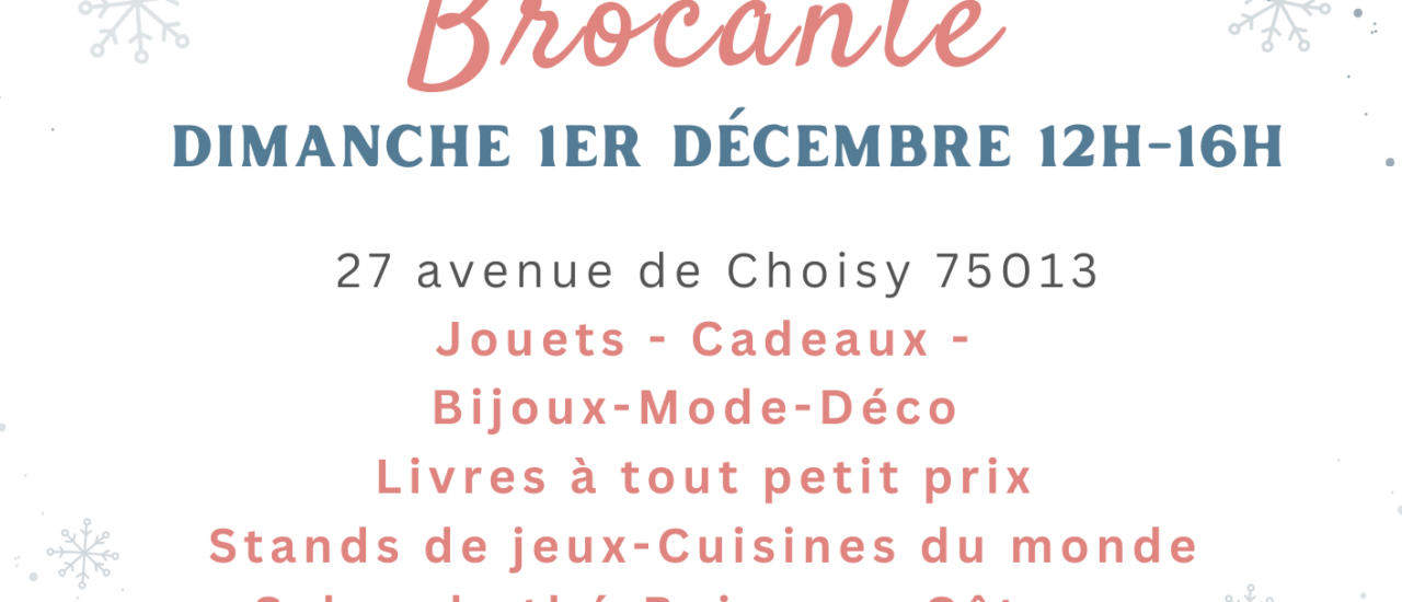 BROCANTE – MARCHÉ DE NOËL